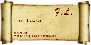 Frei Laura névjegykártya