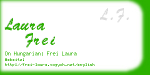 laura frei business card